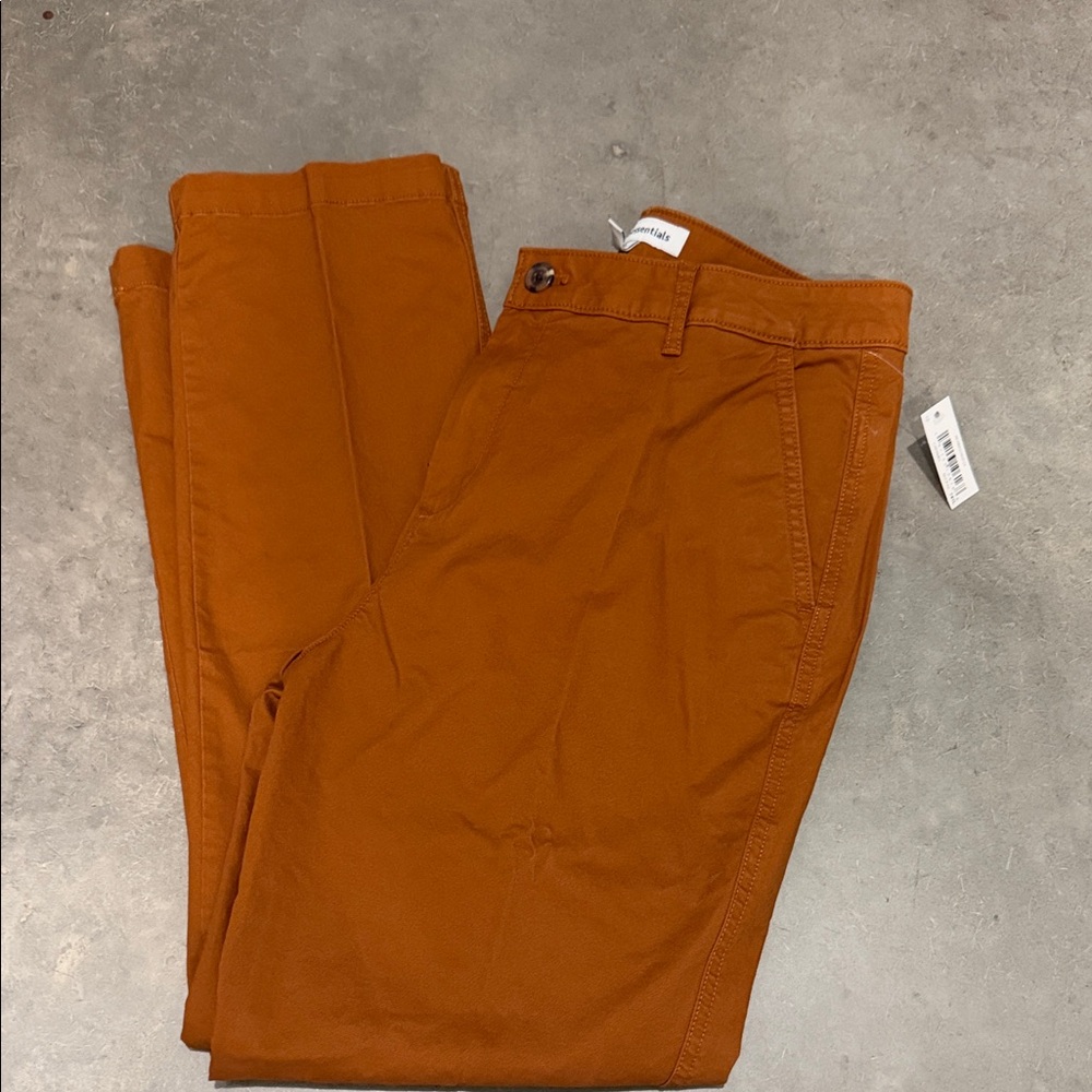 Women's Rust Chinos Size 12 preppy classic minimalist neutral